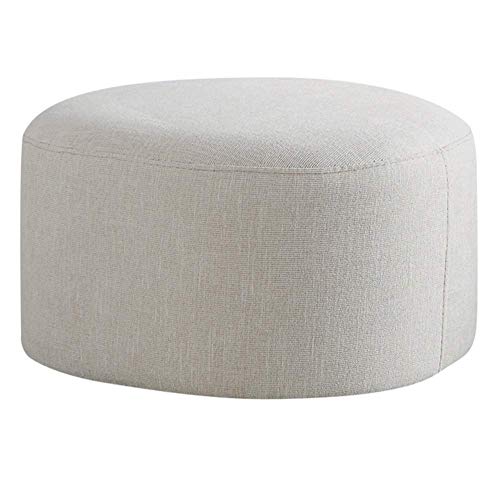 Fußhocker Stoff Gefüllter Sitzsack Schuhhocker Runde Samthocker Kleine Fußhocker Home Dekorative Fußhocker Wohnzimmer, 2 Farben (Color : B von SHABOZ