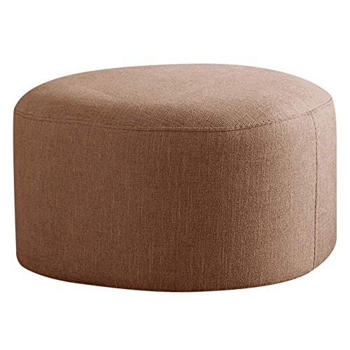 Fußhocker Stoff Gefüllter Sitzsack Schuhhocker Runde Samthocker Kleine Fußhocker Home Dekorative Fußhocker Wohnzimmer, 2 Farben (Color : B von SHABOZ