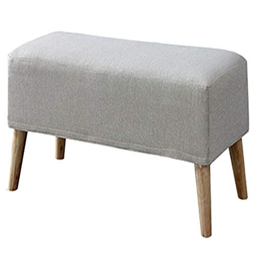Fußschemel Ottomans Fußhocker Einfache Hocker,Wechselschuhe Hocker-Sofa Hocker Stoff Bank Fußstapfen Hocker Fußhocker Hocker Nordic Holz Moderne Abnehmbare Fußschemel/8# (9#) von SHABOZ