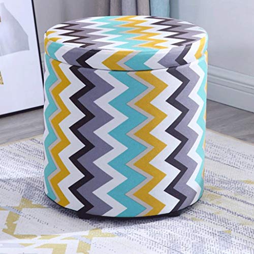 Fußstütze Fußhocker Fußhocker Ottoman Stuhl Hocker für Fußhocker klein Aufbewahrungsbox für osmanischen Sitz, Schuhbank und Sitzhocker Fußhocker Holzstruktur von SHABOZ