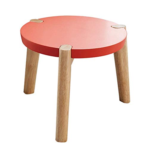 Fußstütze Fußhocker Ottoman Fußhocker Hocker Sitzsack Sofa Hocker Schmiedeeisen Hocker Schmiedeeisen Schmiedeeisen Hocker Stühle mit Rückenlehne Schminktisch Wohnzimmer, 4 Farben (Color : Pink, Yes von SHABOZ