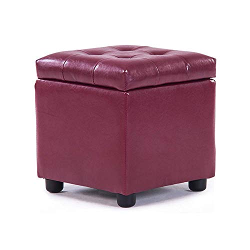 Fußstützen Aufbewahrungsboxen für Fußhocker Ottomane Sitzsack Erwachsene Fußstütze Runde Form Fußstütze Pouf wasserdichte multifunktionale Hocker Stuhl für Wohnzimmer Schlafzimmer l von SHABOZ