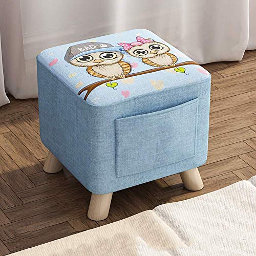 Ottoman Ottoman Fußhocker Lagerung Boxen Hocker Erwachsene Fußschemel Ruhe Fußbänke Pübung Multifunktionale Hocker Stuhl Holz Für Wohnzimmer Schlafzimmer (C) von SHABOZ