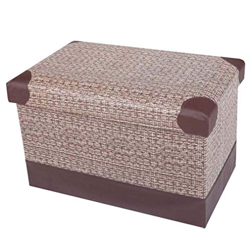 Ottoman Ottoman Ottoman Hocker Faltbarer Ottoman Ottoman Ottoman Hocker, rechteckiger Fußstützhocker mit Stauraum, pu-Leder Schuhwechselhocker kleine Fußstütze Couchtisch gepolsterter Sitz woo von SHABOZ