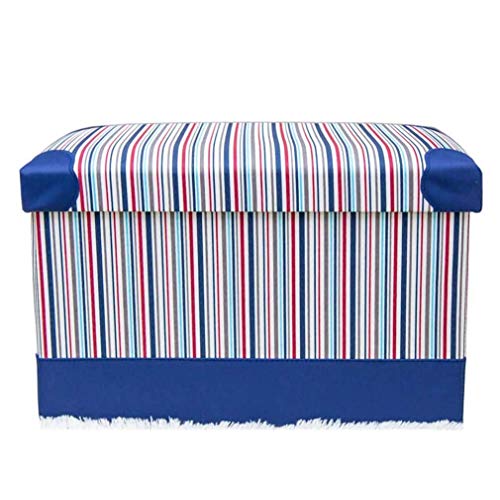 Ottoman Ottoman Ottoman Hocker Faltbarer Ottoman Ottoman Ottoman Hocker, rechteckiger Fußstützhocker mit Stauraum, pu-Leder Schuhwechselhocker kleine Fußstütze Couchtisch gepolsterter Sitz woo von SHABOZ