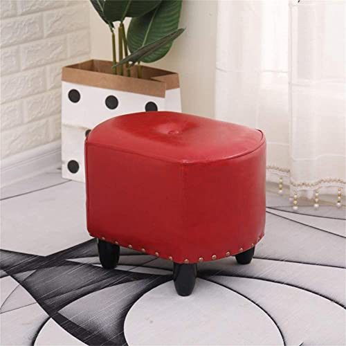 Ottomans Fußhocker Ottomans Hocker Fußstützhocker aus Kunstleder unter Schreibtisch im Wohnzimmer/Schlafzimmer, ergonomisches Fußlift-Design kann mit Sessel und Sofa verwendet werden, 40 cm brauner von SHABOZ