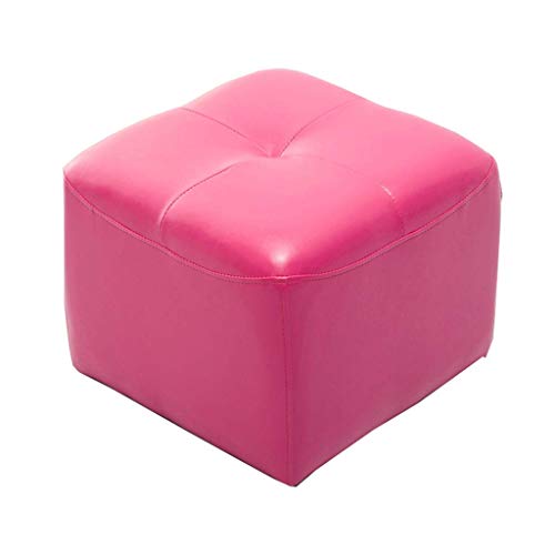 SHABOZ Fußhocker Hocker Möbel Hocker aus Leder Osman Fußhocker quadratisch klein Molo aus Leder Sofa Stuhl Couchtisch Bank Wohnzimmer Flur Schlafzimmer Fußhocker Pouf von SHABOZ