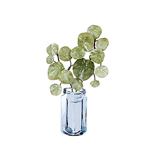 Wanddekoration Wanddekoration 3D Blumen Metall Schild Blume in Vase Hohl Wanddeko Wanddeko Schmiedeeisen Retro Wanddeko für Wohnzimmer von Primaver von SHABOZ