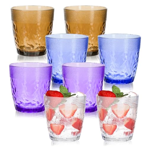 SHAIDOJIO 8 Stück Camping Gläser Plastik, 200ml Transparente Wassergläser, Unzerbrechlich Kunststoff Trinkgläser Kinderbecher, Stapelbar Weiß Plastik Saftgläser für Party Abendessen Picknick-4 Farbe SHAIDOJIO 8 Stück Camping Gläser Plastik, 200ml Transparente Wassergläser, Unzerbrechlich Kunststoff Trinkgläser Kinderbecher, Stapelbar Weiß Plastik Saftgläser für Party Abendessen Picknick-4 Farbe von SHAIDOJIO