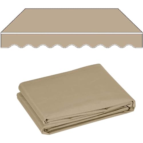 Markisen für Terrassensegel, Draussen Sonnenschutzdach, Markise Ersatzstoff, Einziehbar Terrassenmarkise Ersatzstoff, Markisenstoff Ersatz, PVC-Oxford-Tuch,C,16x9.8ft(5 * 3m) von SHAIRMB