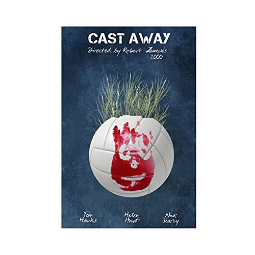 2000 Classic Crime Plot Cast Away Movie Poster 9 Canvas Poster Wall Art Decor Print Picture Paintings for Living Room Bedroom Decoration Unframe:16x24inch(40x60cm) von SHAMAO
