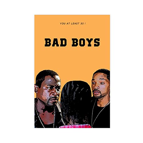 Filmposter 1995 Classic Popular Action Comedy Bad Boys Film Poster Leinwand Schlafzimmer Dekor Sport Landschaft Büro Zimmer Dekor Geschenk Ungerahmt: 30 x 45 cm von SHAMAO