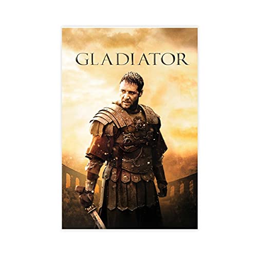 Filmposter "Classic Action Adventure Gladiator", 2 Leinwand-Poster, Wandkunst, Dekordruck, Gemälde für Wohnzimmer, Schlafzimmer, Dekoration, 40 x 60 cm von SHAMAO