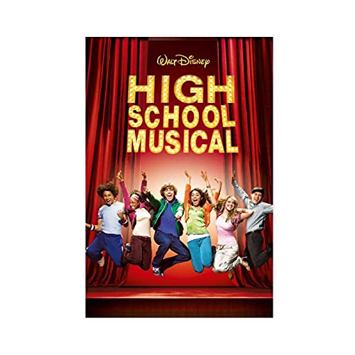 High School Musical American Movie Poster 6 Canvas Poster Wall Art Decor Print Picture Paintings for Living Room Bedroom Decoration Unframe:12×18inch(30×45cm) von SHAMAO