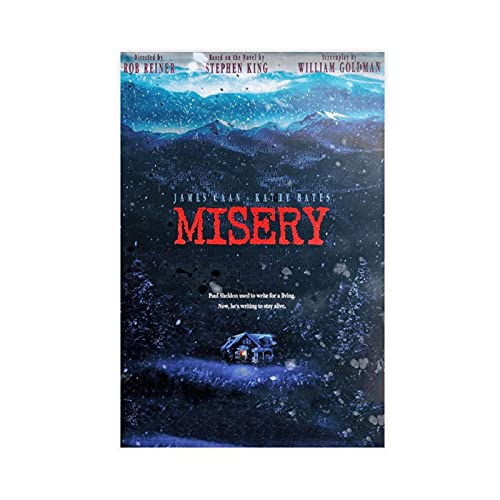 Vintage Classic Horror Thriller Misery Retro Movie Poster Leinwand Poster Schlafzimmer Dekor Sport Landschaft Büro Zimmer Dekor Geschenk Ungerahmt: 40 × 60 cm von SHAMAO