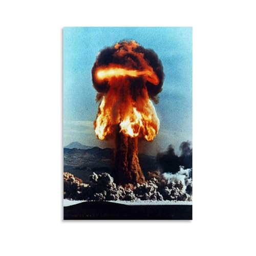 SHAMWZ Nuclear Bomb Explosion Scene Poster Wandkunst Bilddruck Moderne Familienzimmer Dekor 16x24inch(40x60cm) von SHAMWZ