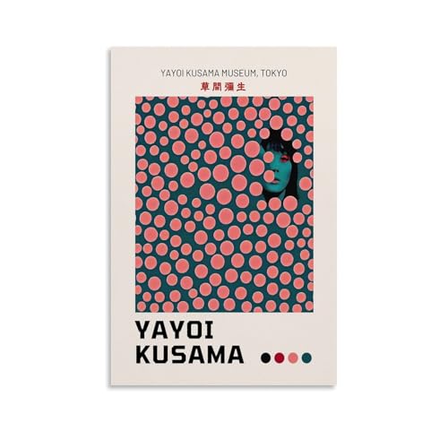 SHAMWZ Yayoi Kusama 01 Poster Dekorative Malerei Leinwand Wandkunst Wohnzimmer Poster Schlafzimmer Malerei 12x18inch(30x45cm) von SHAMWZ
