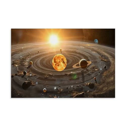 Solar System Planets Poster Wandkunst Bilddruck Moderne Familienzimmer Dekor 08x12inch(20x30cm) von SHAMWZ