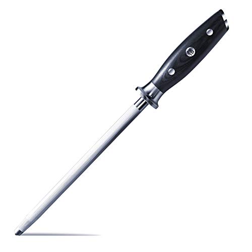SHAN ZU Wetzstahl Messerschärfer Messer Stahl 20CM für Edelstahl Messer von SHAN ZU