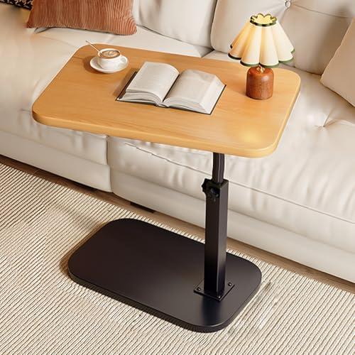 SHANGDAOYU TV-Tablett Tisch, höhenverstellbar, Sofa Arm Ende Beistelltisch for Essen Laptop Couch Bett Abendessen oder kleine Räume(Log) von SHANGDAOYU