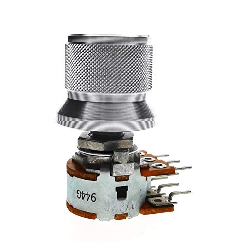 SHANGMAOYO Potentiometer 1 stücke Alps RK16 + Silber Aluminiumknopf Rotary Potentiometer 50k 50kax2 Audio Volume Control Pot NEU WH148 Elektronisches Bauteil SHANGMAOYO Potentiometer 1 stücke Alps RK16 + Silber Aluminiumknopf Rotary Potentiometer 50k 50kax2 Audio Volume Control Pot NEU WH148 Elektronisches Bauteil von SHANGMAOYO
