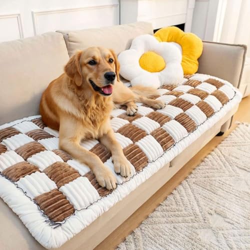 Dicke Sofabezug 1 2 3 4 Sitzer Anti-Rutsch Sofabezüge Gemütlich Couch Überzug L Form Ecksofa Sofa Cover Couch Überwurfdecke, Sofahusse Sofaüberwürfe Sofa Abdeckung (70x210cm) von SHANNA