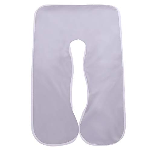 SHANNA Schwangerschaft körper Kissenbezug, Baumwolle u Form Mutterschaft Kissenbezug 80 * 155 cm (Grau + Weiß) von SHANNA