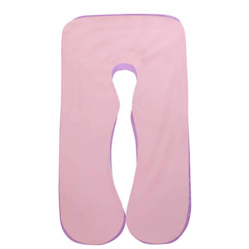 SHANNA Schwangerschaft körper Kissenbezug, Baumwolle u Form Mutterschaft Kissenbezug 80 * 155 cm (Lila + Pink) von SHANNA