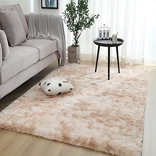 SHANNA Teppich Wohnzimmer, Super Weicher Samt Hochflor Wohnzimmerteppich Teppiche Antirutschunterlage, Langflor Teppiche für Wohnzimmer Schlafzimmer Matten von SHANNA