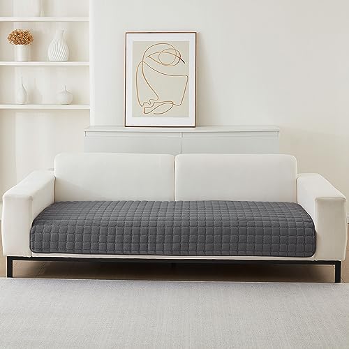 Samt Sofabezug 1 2 3 4 Sitzer Sofabezüge Couchbezug L Form Ecksofa Sofa Couch Überwurfdecke, Sofahusse Sofaüberwürfe rutschfest Sofa Abdeckung (Dary Gray, 70 * 150cm Stückweise Verkauft) von SHANNA