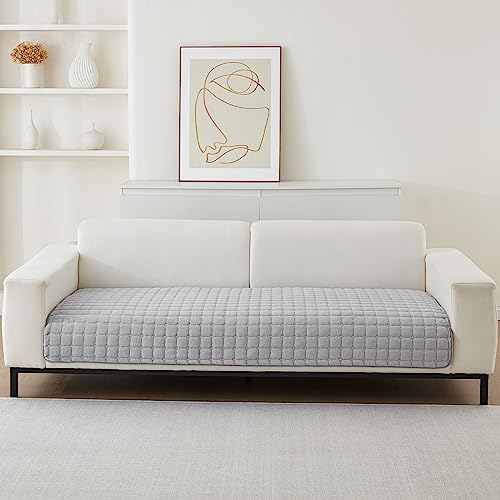 Samt Sofabezug 1 2 3 4 Sitzer Sofabezüge Couchbezug L Form Ecksofa Sofa Couch Überwurfdecke, Sofahusse Sofaüberwürfe rutschfest Sofa Abdeckung (Gray, 70 * 150cm Stückweise Verkauft) von SHANNA