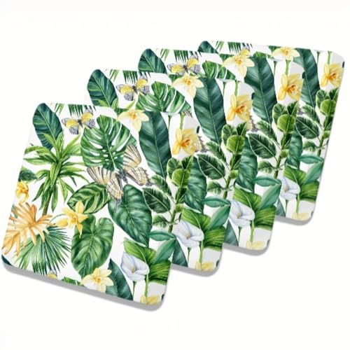 Stretch Sofa Sitzkissenbezüge Wasserdichter Sofakissenbezug: Bedruckte 4 Stück Moderne Couchkissenbezüge Wasserdichter Patio-Möbel Unifarbene Stuhlkissen Geeignet für Sessel (Muster-4) von SHANNA