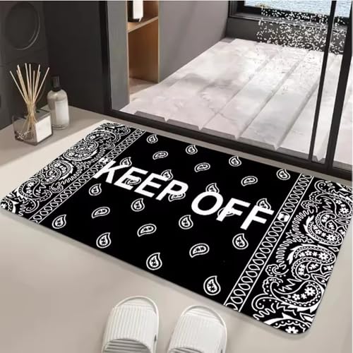 Halten Sie Sich Von Bereich Teppiche Bodenmatte Schwarz Und Weiß Teppich Türmatte Teppich Für Bett Sofa Dekoration Schützen Sie Ihren Persönlichen Raum 140X200Cm Halten Sie Sich Von Bereich Teppiche Bodenmatte Schwarz Und Weiß Teppich Türmatte Teppich Für Bett Sofa Dekoration Schützen Sie Ihren Persönlichen Raum 140X200Cm von SHAOPENGA