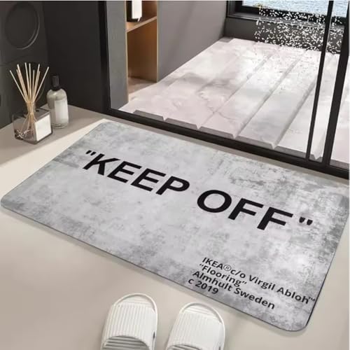 Halten Sie Sich Von Bereich Teppiche Bodenmatte Schwarz Und Weiß Teppich Türmatte Teppich Für Bett Sofa Dekoration Schützen Sie Ihren Persönlichen Raum 80X150Cm Halten Sie Sich Von Bereich Teppiche Bodenmatte Schwarz Und Weiß Teppich Türmatte Teppich Für Bett Sofa Dekoration Schützen Sie Ihren Persönlichen Raum 80X150Cm von SHAOPENGA