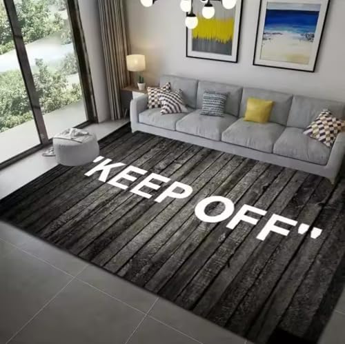 Halten Sie Sich Von Der Erstellung Eines Teppichs Für Wohnzimmer Schlafzimmer Dekorat, Couchtisch Küche Küche Waschraum Badezimmer rutschfeste Bodenflächenmatte 80X150Cm von SHAOPENGA