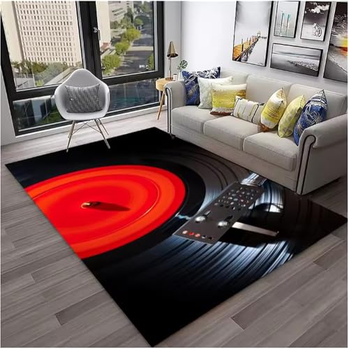 Retro Vinyl Schallplatte Musik Kunst Teppich Für Zuhause Wohnzimmer Schlafzimmer Sofa Fußmatte Dekor Bereich Teppich rutschfeste Bodenmatte 200X300Cm Retro Vinyl Schallplatte Musik Kunst Teppich Für Zuhause Wohnzimmer Schlafzimmer Sofa Fußmatte Dekor Bereich Teppich rutschfeste Bodenmatte 200X300Cm von SHAOPENGA