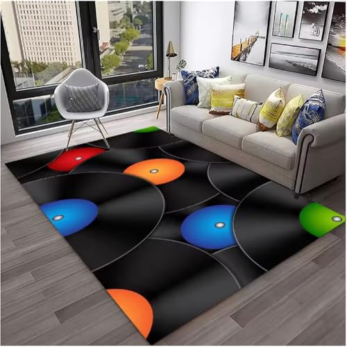 Retro Vinyl Schallplatte Musik Kunst Teppich Für Zuhause Wohnzimmer Schlafzimmer Sofa Fußmatte Dekor Bereich Teppich rutschfeste Bodenmatte 200X300Cm Retro Vinyl Schallplatte Musik Kunst Teppich Für Zuhause Wohnzimmer Schlafzimmer Sofa Fußmatte Dekor Bereich Teppich rutschfeste Bodenmatte 200X300Cm von SHAOPENGA