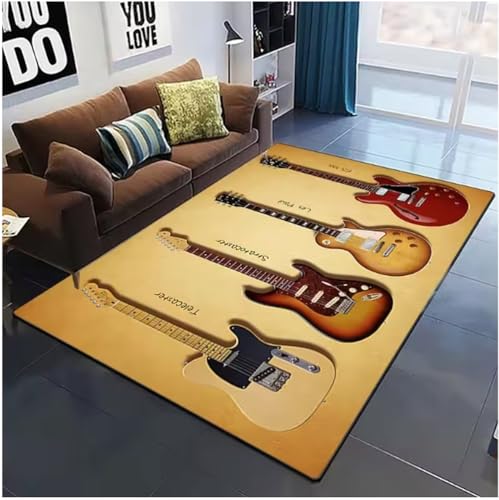 SHAOPENGA Bunte Musik Gitarre Melodie Teppiche Für Wohnzimmer Rutschfester Bereich Teppich Schlafzimmer Nachttisch Home Decor Bodenmatte 100X160Cm SHAOPENGA Bunte Musik Gitarre Melodie Teppiche Für Wohnzimmer Rutschfester Bereich Teppich Schlafzimmer Nachttisch Home Decor Bodenmatte 100X160Cm von SHAOPENGA
