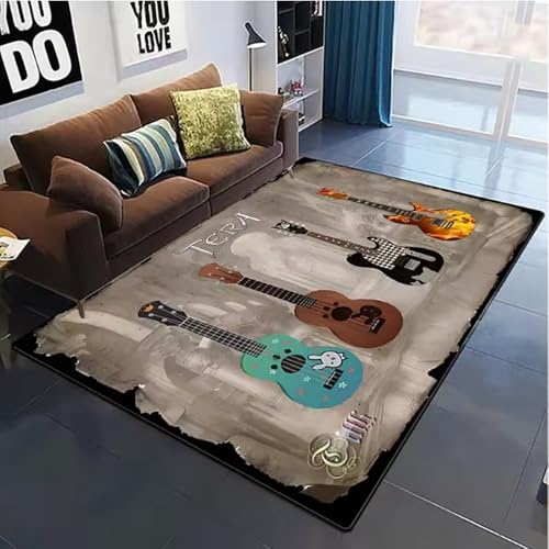SHAOPENGA Bunte Musik Gitarre Melodie Teppiche Für Wohnzimmer Rutschfester Bereich Teppich Schlafzimmer Nachttisch Home Decor Bodenmatte 140X200Cm SHAOPENGA Bunte Musik Gitarre Melodie Teppiche Für Wohnzimmer Rutschfester Bereich Teppich Schlafzimmer Nachttisch Home Decor Bodenmatte 140X200Cm von SHAOPENGA