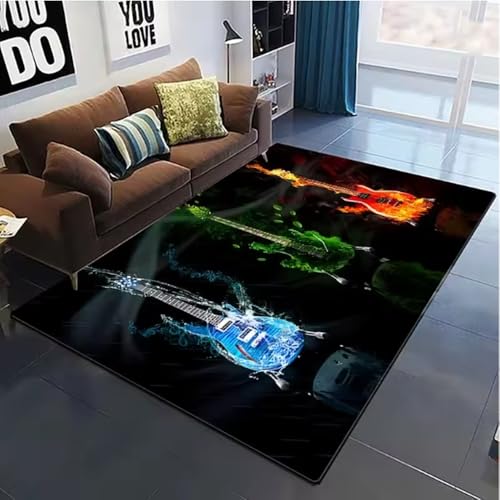 SHAOPENGA Bunte Musik Gitarre Melodie Teppiche Für Wohnzimmer Rutschfester Bereich Teppich Schlafzimmer Nachttisch Home Decor Bodenmatte 140X200Cm SHAOPENGA Bunte Musik Gitarre Melodie Teppiche Für Wohnzimmer Rutschfester Bereich Teppich Schlafzimmer Nachttisch Home Decor Bodenmatte 140X200Cm von SHAOPENGA