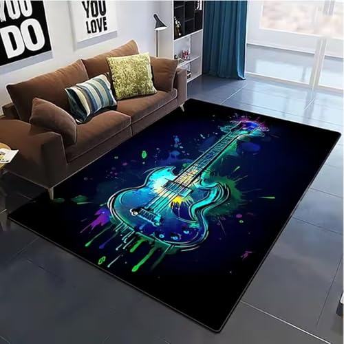 SHAOPENGA Bunte Musik Gitarre Melodie Teppiche Für Wohnzimmer Rutschfester Bereich Teppich Schlafzimmer Nachttisch Home Decor Bodenmatte 140X200Cm SHAOPENGA Bunte Musik Gitarre Melodie Teppiche Für Wohnzimmer Rutschfester Bereich Teppich Schlafzimmer Nachttisch Home Decor Bodenmatte 140X200Cm von SHAOPENGA