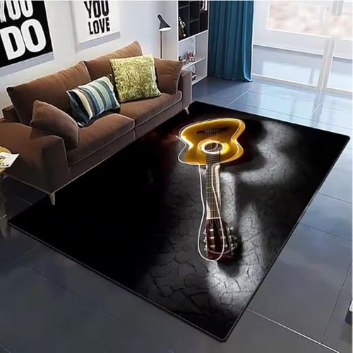 SHAOPENGA Bunte Musik Gitarre Melodie Teppiche Für Wohnzimmer Rutschfester Bereich Teppich Schlafzimmer Nachttisch Home Decor Bodenmatte 80X120Cm SHAOPENGA Bunte Musik Gitarre Melodie Teppiche Für Wohnzimmer Rutschfester Bereich Teppich Schlafzimmer Nachttisch Home Decor Bodenmatte 80X120Cm von SHAOPENGA