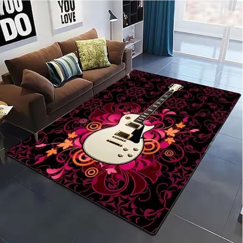 SHAOPENGA Bunte Musik Gitarre Melodie Teppiche Für Wohnzimmer Rutschfester Bereich Teppich Schlafzimmer Nachttisch Home Decor Bodenmatte 80X120Cm SHAOPENGA Bunte Musik Gitarre Melodie Teppiche Für Wohnzimmer Rutschfester Bereich Teppich Schlafzimmer Nachttisch Home Decor Bodenmatte 80X120Cm von SHAOPENGA