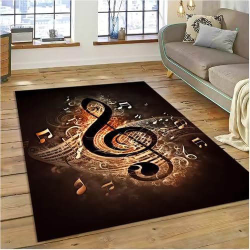 SHAOPENGA Bunte Musiknote Musik Score Teppich Für Zuhause Wohnzimmer Schlafzimmer Sofa Fußmatte Dekor Teppich rutschfeste Matte 50X80Cm SHAOPENGA Bunte Musiknote Musik Score Teppich Für Zuhause Wohnzimmer Schlafzimmer Sofa Fußmatte Dekor Teppich rutschfeste Matte 50X80Cm von SHAOPENGA