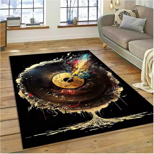 SHAOPENGA Bunte Musiknote Musik Score Teppich Für Zuhause Wohnzimmer Schlafzimmer Sofa Fußmatte Dekor Teppich rutschfeste Matte 50X80Cm SHAOPENGA Bunte Musiknote Musik Score Teppich Für Zuhause Wohnzimmer Schlafzimmer Sofa Fußmatte Dekor Teppich rutschfeste Matte 50X80Cm von SHAOPENGA