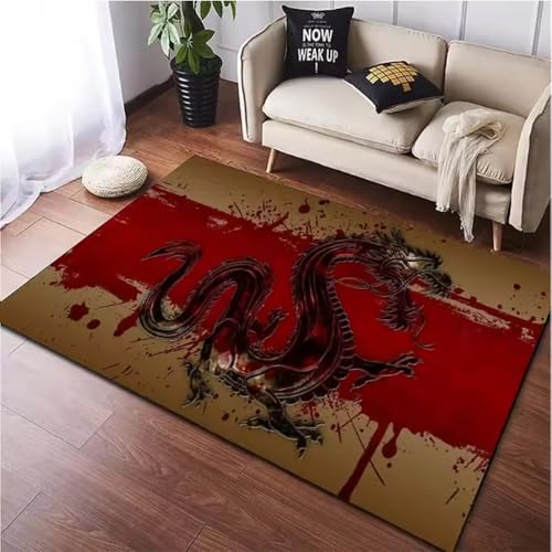 SHAOPENGA Chinesischer Drache Tier Bedruckt Teppich Für Wohnzimmer Teppich Weiche Matte Fantastische Magische Kreatur rutschfeste Teppiche Fußmatte 60X90Cm SHAOPENGA Chinesischer Drache Tier Bedruckt Teppich Für Wohnzimmer Teppich Weiche Matte Fantastische Magische Kreatur rutschfeste Teppiche Fußmatte 60X90Cm von SHAOPENGA