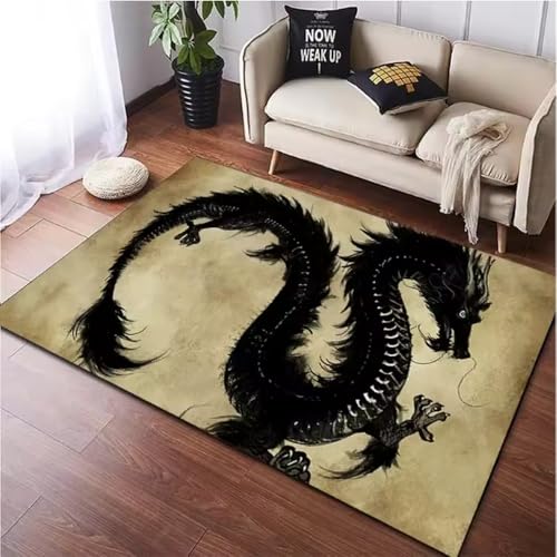 SHAOPENGA Chinesischer Drache Tier Bedruckt Teppich Für Wohnzimmer Teppich Weiche Matte Fantastische Magische Kreatur rutschfeste Teppiche Fußmatte 60X90Cm SHAOPENGA Chinesischer Drache Tier Bedruckt Teppich Für Wohnzimmer Teppich Weiche Matte Fantastische Magische Kreatur rutschfeste Teppiche Fußmatte 60X90Cm von SHAOPENGA