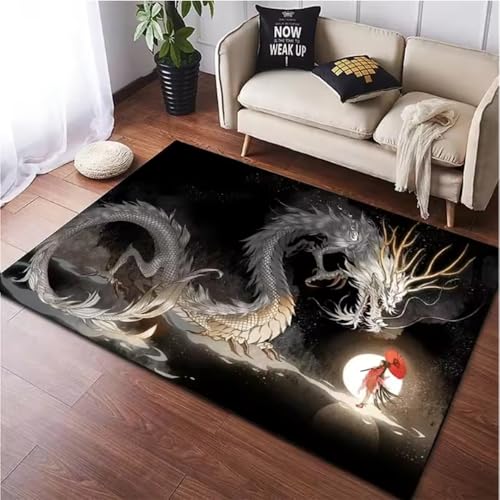 SHAOPENGA Chinesischer Drache Tier Bedruckter Teppich Für Wohnzimmer Teppich Weiche Matte Fantastische Magische Kreatur rutschfeste Teppiche Fußmatte 80X150Cm SHAOPENGA Chinesischer Drache Tier Bedruckter Teppich Für Wohnzimmer Teppich Weiche Matte Fantastische Magische Kreatur rutschfeste Teppiche Fußmatte 80X150Cm von SHAOPENGA