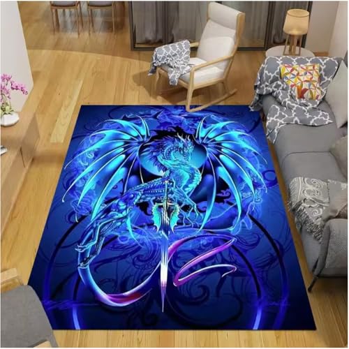 SHAOPENGA Halten Sie Sich Von Teppich Dekor Teppiche Wohnzimmer Zuhause Freizeitbereich Anti-Rutsch-Teppich Nachttisch Weiche Fußmatten Indoor Extrance Fußmatte 120X180Cm von SHAOPENGA