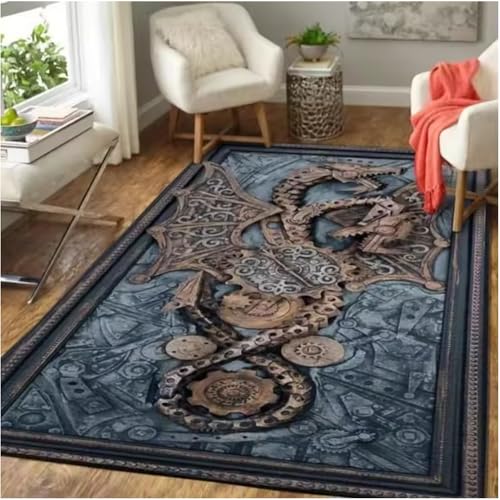 SHAOPENGA Halten Sie Sich Von Teppich Dekor Teppiche Wohnzimmer Zuhause Freizeitbereich Anti-Rutsch-Teppich Nachttisch Weiche Fußmatten Indoor Extrance Fußmatte 80X120Cm von SHAOPENGA